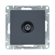 Механизм розетки TV, оконечная, графит Эпика EKF