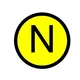 Наклейка "N" (d20) EKF PROxima
