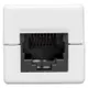 Адаптер проходной TERACOM PRO Cat.6 неэкранированный RJ45-RJ45 белый