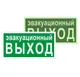 Знак пластик E36 "Указатель эвакуационного выхода" (150x300) фотолюминесцентный ГОСТ 12.4.026-2015 EKF PROxima
