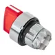 Исполнительный механизм переключателя ХB4 красный на 2 положения с фиксацией, с подсветкой с короткой ручкой IP65 EKF