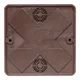 Коробка разветвительная KMP-030-032 (100х100х28) тёмное дерево EKF PROxima