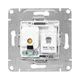 Механизм розетки TV+RJ45 (cat5), алюминий Эпика EKF