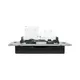 Механизм розетки TV+RJ45 (cat5), чёрный Эпика EKF