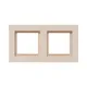 2 - местная рамка, IP44, кремовая, пластик Эпика EKF