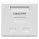 Розетка настенная TERACOM PRO Cat.6 неэкранированная 2 порта RJ-45 Dual IDC белая