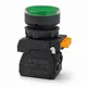 Кнопка SB-27 плоская без фиксации c подсветкой 24V DC 1NO зеленая IP65 EKF