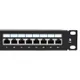 Патч-панель TERACOM CS 19'' Cat.6 1U полный экран STP 24 порта RJ-45 Dual IDC с органайзером