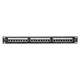 Патч-панель TERACOM PRO 19'' Cat.5E 1U полный экран STP 24 порта RJ-45 Dual IDC с органайзером