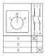 Переключатель кулачковый ПК-1-21 25А 1P "1-0-2" с блокировкой IP65 EKF PROxima
