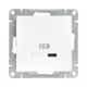 Механизм розетки USB-С, быстрая, белый Эпика EKF