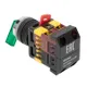 Переключатель ANLC-22 2P зеленый с подсветкой 220В NO+NC EKF PROxima