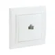 Минск Розетка RJ-45 1-местная СП белая EKF