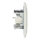 Валенсия розетка RJ-45+RJ11 2-местная белая EKF PROxima
