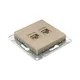Механизм розетки RJ45 - 2шт, (cat5), шампань Эпика EKF