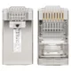 Коннектор RJ-45 TERACOM PRO экранированный 8P8C 30мкд Cat.5E универсальный (упак.20шт)