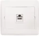 Розетка RJ-45 1-мест. 1А 120В бел. София EKF Simple