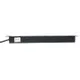Блок розеток PDU TERACOM PRO 19" 1U 16А/250В 9 розеток Schuko шнур питания длиной 2 метра сечение 3x1,5 мм2 вилка Schuko корпус алюминий черный