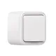 Розетка, одноместная, ОП, винтовые клеммы белый, Бронто EKF