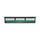 Патч-панель высокой плотности TERACOM PRO 19'' Cat.5E 1U неэкранированная UTP 48 портов RJ-45 Dual IDC с органайзером