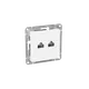 Механизм розетки RJ45 - 2шт, (cat5), белый Эпика EKF