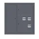 Щит этажный 3 кв. слаботочка слева RAL7024 (1000х950х150) EKF PROxima
