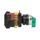 Переключатель ANLC-22 2P зеленый с подсветкой 220В NO+NC EKF PROxima