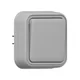 Выключатель, одноклавишный, СП, автоматические клеммы серый, Бронто EKF