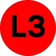 Наклейка "L3" d=20 EKF PROxima
