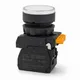 Кнопка SB-27 плоская без фиксации c подсветкой 24V DC 1NO белая IP65 EKF