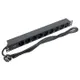 Блок розеток PDU TERACOM PRO 19" 1U 16А/250В 9 розеток Schuko шнур питания длиной 2 метра сечение 3x1,5 мм2 вилка Schuko корпус алюминий черный