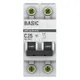 Автоматический выключатель 2P 25А (C) 4,5кА ВА 47-29 Basic