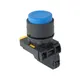 Кнопка выпирающая SB-35 с фиксацией 1NC синяя IP65 EKF