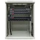 Шкаф настенный 19" TERACOM PRO 15U 600х600 мм дверь стеклянная с замком-ручкой серый