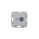 Механизм розетки TV+RJ45 (cat5), алюминий Эпика EKF
