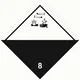 Знак наклейка для маркировки опасных грузов "Кл.8" (250x250) ГОСТ 19433-88 EKF PROxima