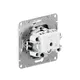 Механизм розетки, 16А, IP44, с заземлением, со шторками, c крышкой, мокко Эпика EKF