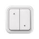 Выключатель, для жалюзи СП, винтовые клеммы белый, Бронто EKF