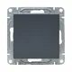 Механизм выключателя, одноклавишный, проходной, графит Эпика EKF