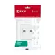 Минск Розетка RJ-45+Phone СП белая EKF