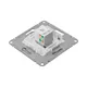 Механизм розетки RJ45 - 2шт, (cat5), алюминий Эпика EKF