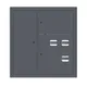 Щит этажный 3 кв. слаботочка слева RAL7016 (1000х950х150) EKF PROxima