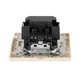 Минск Розетка 1-местная СП с/з 16А бежевая с защ. штор. с 2 USB 2,1А EKF