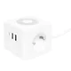 Удлинитель "Куб" 2 гнезда 2USB 2,4А+Type C + Ночник 1,3 метра 1мм2