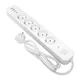 Удлинитель LUX 5 гнезд 2USB 2,4А+2type-C 5 метров 1,5мм2 EKF