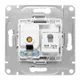 Механизм розетки TV+RJ45 (cat5), белый Эпика EKF