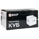 Удлинитель "Куб" 2 гнезда 1USB + 2Type C с быстрой зарядкой, подставкой под телефон и ночником 1,3 метра 1мм2