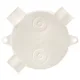 Коробка распределительная КМР-040-040 трехрожковая белая (70х35) EKF PROxima