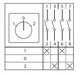 Переключатель кулачковый ПК-1-22 25А 2P "1-0-2" EKF PROxima