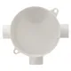 Коробка распределительная КМР-040-040 трехрожковая белая (70х35) EKF PROxima